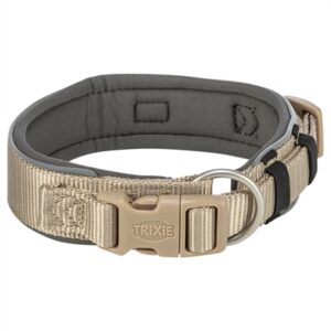 Trixie Halsband Hond Premium Extra Breed Zand / Grafiet Grijs 27-35x2.5 cm