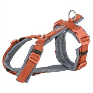 Trixie Hondentuig Premium Trekking Roest Bruin / Grafiet Grijs 32-38x1.3 cm