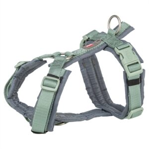 Trixie Hondentuig Premium Trekking Salie Groen / Grafiet Grijs 32-38x1.3 cm