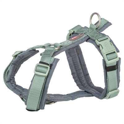 Trixie Hondentuig Premium Trekking Salie Groen / Grafiet Grijs 32-38x1.3 cm