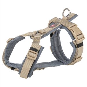 Trixie Hondentuig Premium Trekking Zand Taupe / Grafiet Grijs 32-38x1.3 cm
