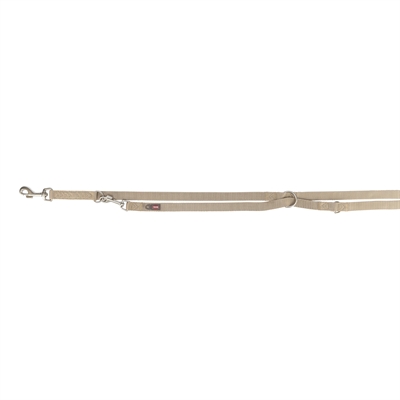 Trixie Hondenriem Premium Verstelbaar Zand Taupe 200x1 cm