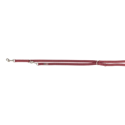 Trixie Hondenriem Premium Verstelbaar Tweelaags Sangria 200x1 cm