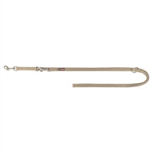 Trixie Hondenriem Premium Verstelbaar Tweelaags Zand 200x1 cm