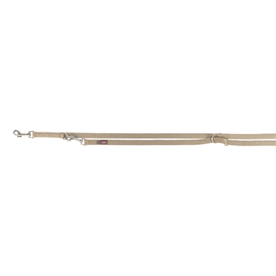 Trixie Hondenriem Premium Verstelbaar Tweelaags Zand 200x1 cm