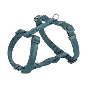 Trixie Hondentuig Premium H-Tuig Petrol Blauw 30-44x1 cm