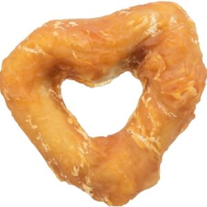 Trixie Denta Fun Heart Met Kippenborst 6 cm 20 gr 200 st