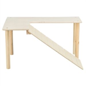 Trixie Platform Met Helling Voor Muizen / Hamsters Onbehandeld Hout 47x30x25 cm