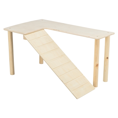 Trixie Platform Met Helling Voor Muizen / Hamsters Onbehandeld Hout 47x30x25 cm