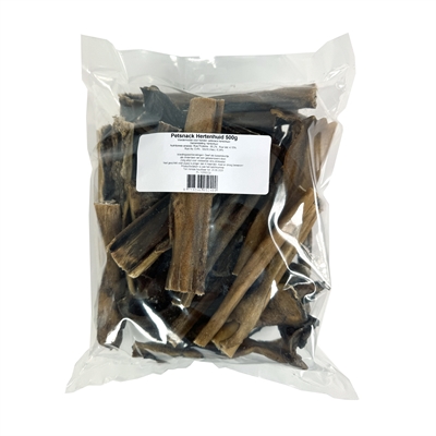 Petsnack Hertenhuid Zonder Haar 500 gr