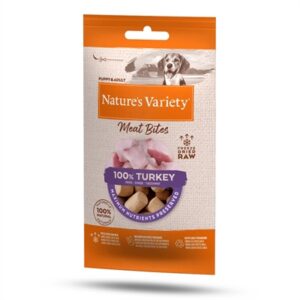 Natures Variety Freeze Dried Meat Bites Turkey 20 gr
