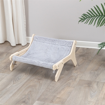 Trixie Hangmat Hout Onbehandeld Grijs 47x24x38 cm