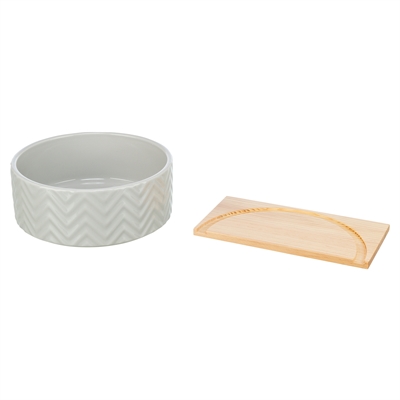 Trixie Zandbad Met Platform Muizen / Hamsters Keramiek / Hout 20x20 cm 21x8 cm