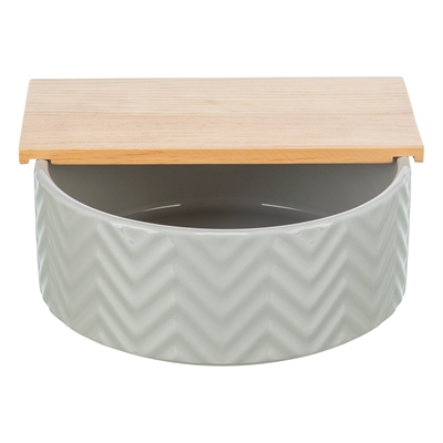 Trixie Zandbad Met Platform Degoes / Hamsters Keramiek / Hout 24x24 cm 25x9 cm