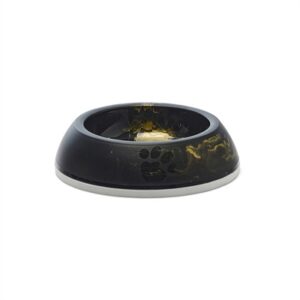 Savic Voerbak Kat Delice Marble Zwart / Goud 10.5x10.5x4 cm 200 ml