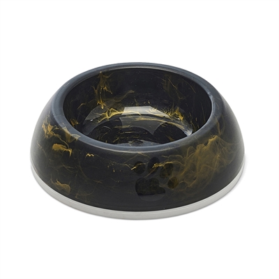 Savic Voerbak Delice 1 Marble Zwart / Goud 16.5x16.5x5 cm 300 ml