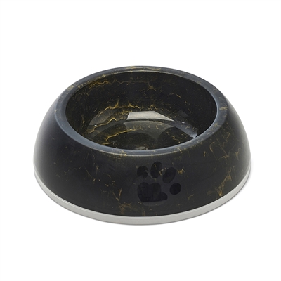 Savic Voerbak Delice 2 Marble Zwart / Goud 20.5x20.5x6.5 cm 600 ml