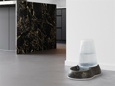 Savic Drinkbak Loop Marble Zwart / Goud 26x17.5x23 cm 1.5 ltr