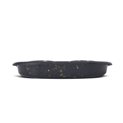Savic Butler Voerbak En Drinkbak Met Plateau Marble Zwart / Goud 45x36x8 cm 2x300 ml