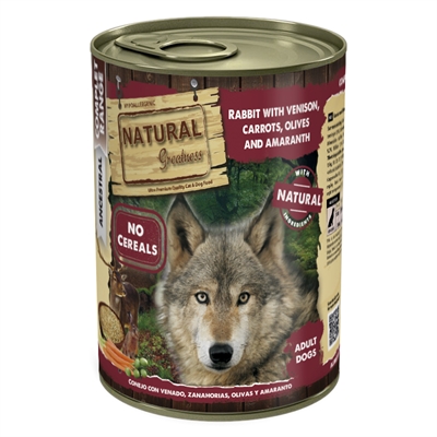 Natural Greatness Rabbit / Venison / Carrots 400 gr