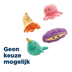 Croci Reef Dier Pluche Assorti 7.5 cm
