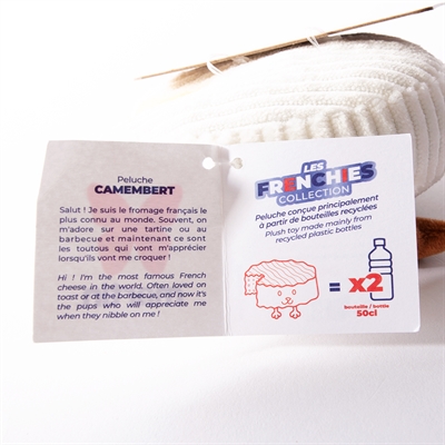 Martin Camembert Pluche 16x11x11 cm