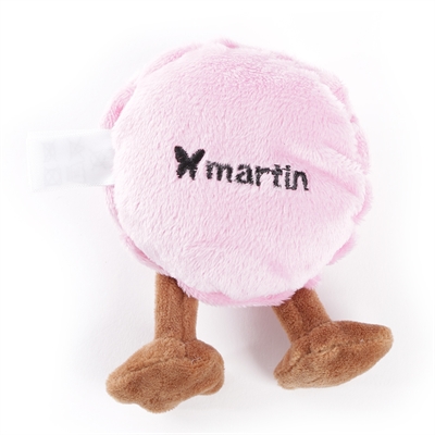 Martin Macaron Pluche 17x8x5 cm