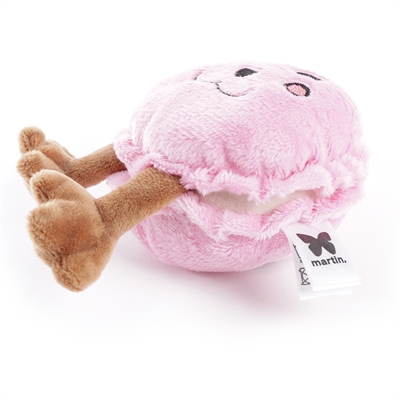 Martin Macaron Pluche 17x8x5 cm