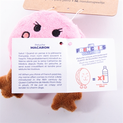 Martin Macaron Pluche 17x8x5 cm