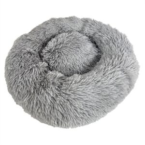 Sazzz Hondenmand Fluffy Lichtgrijs 52x52x13 cm