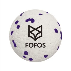 Fofos Super Stuiter Bal Wit / Paars 7x7x7 cm
