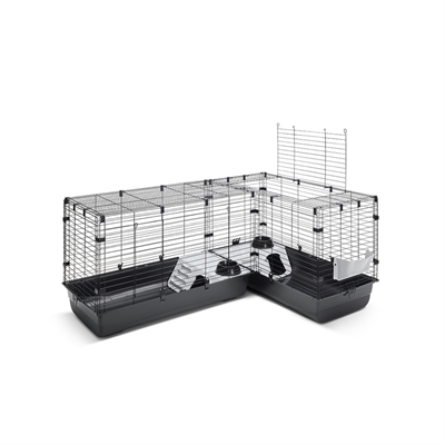Savic Clubix Corner Knaagdierkooi Zwart 146.5/100x50x63.5 cm