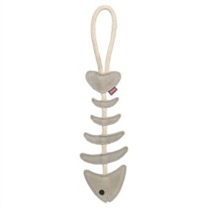 Trixie Visgraat Leer Met Touw 43 cm