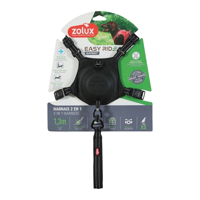 Zolux Easyride Hondentuig Zwart XS 26-38x33-43 cm
