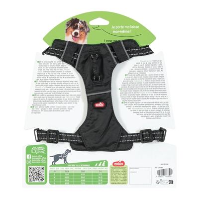 Zolux Easyride Hondentuig Zwart XS 26-38x33-43 cm