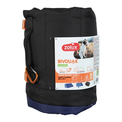 Zolux Bivouak Hondendeken / Slaapzak 2in1 Blauw 95x60-120 cm