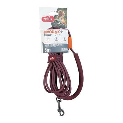 Zolux Bvk Sleeplijn Rond Siliconen Rood 5 Mtr X 0.6 cm