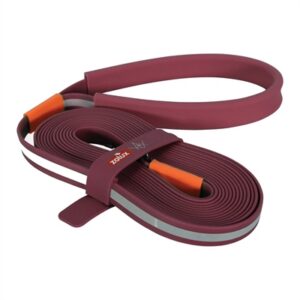 Zolux Bvk Sleeplijn Plat Siliconen Rood 5 Mtr X 1.5 cm