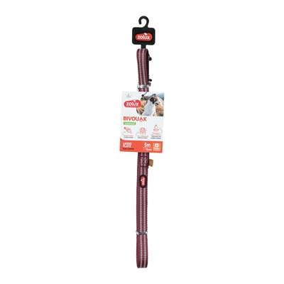 Zolux Bvk Sleeplijn Plat Rood 5 Mtr 1.5 cm