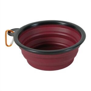 Zolux Bvk Voerbak Opvouwbaar Siliconen Rood 16 cm 650 ml