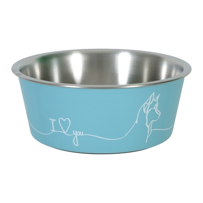 Zolux Love Voerbak Hond Blauw 12.5 cm 400 ml