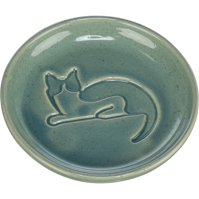 Trixie Voerbak Kat Katrelief Keramiek Blauw 14.5 cm 150 ml