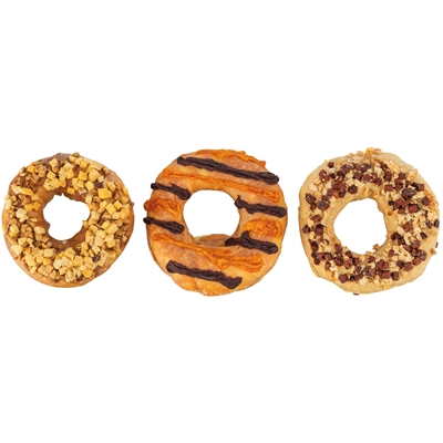 Trixie Donuts Eend / Kip / Kabeljauw 9 cm 55 gr 3 st