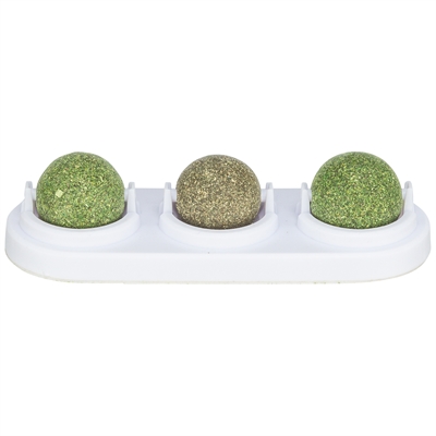 Trixie Speelballen Matatabi En Catnip Met Houder 5 cm
