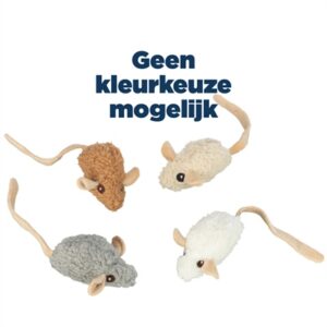 Trixie Muis Met Catnip Pluche Assorti 18 cm 4 st