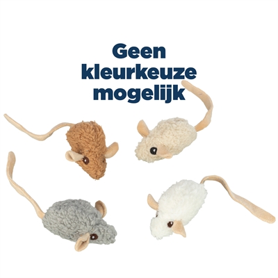 Trixie Muis Met Catnip Pluche Assorti 18 cm 4 st