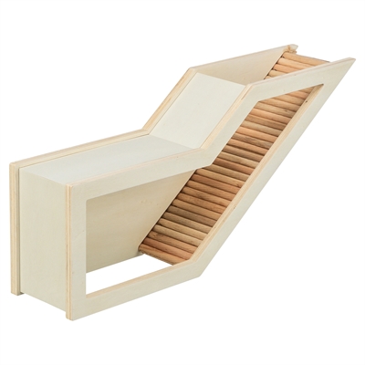 Trixie Observatiebox Muis / Hamster Met Tunnel Onbehandeld Hout 36x17 cm
