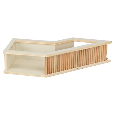 Trixie Observatiebox Muis / Hamster Met Tunnel Onbehandeld Hout 36x17 cm