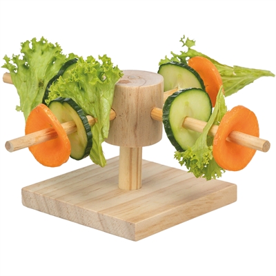 Trixie Voer Draaimolen Onbehandeld Hout 22x22x8 cm