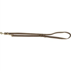 Trixie Hondenriem Pure Verstelbaar Leer Bruin S-M 200x1.5 cm